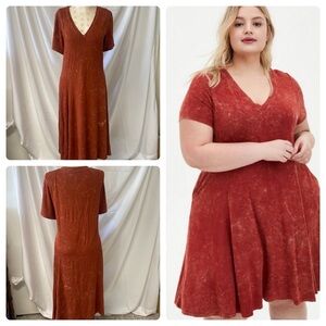 Torrid V-neck Dress with Pockets, size 2X